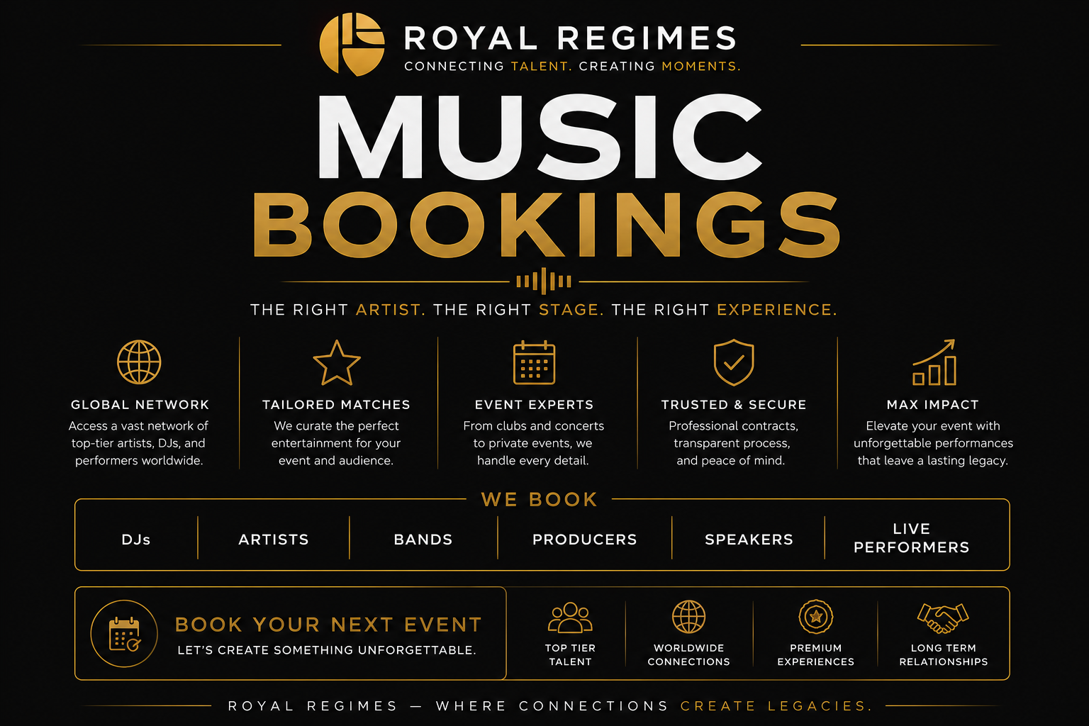 Exclusive Music Bookings
